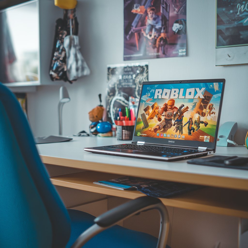 Notebook para jogar Roblox