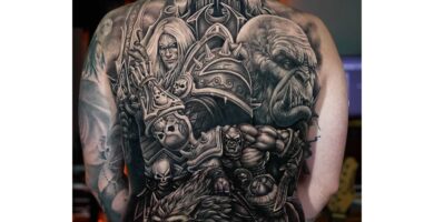 Fã de World of Warcraft Faz Tatuagem Épica com Arthas e Garrosh; Confira a bela obra de arte 7 fa de world of warcraft faz tatuagem epica com arthas e garrosh confira a bela obra de arte