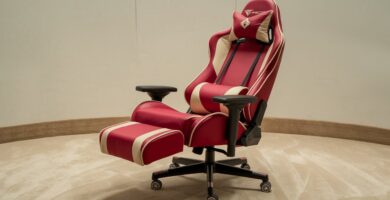 cadeira gamer apoio para os pes