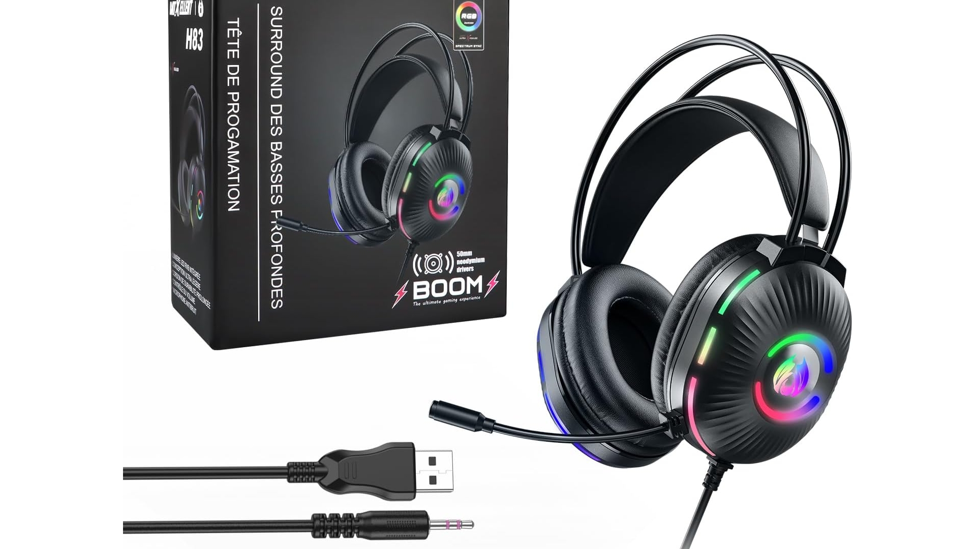 Melhor Custo-Benefício: Fone Gamer Xixaomiro com Som Imersivo e RGB apenas R$ 129,99