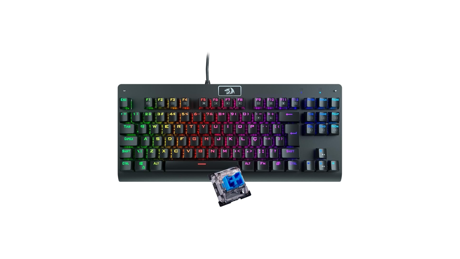 Oferta imperdível: Teclado mecânico Redragon Dark Avenger com o menor preço dos últimos 30 dias