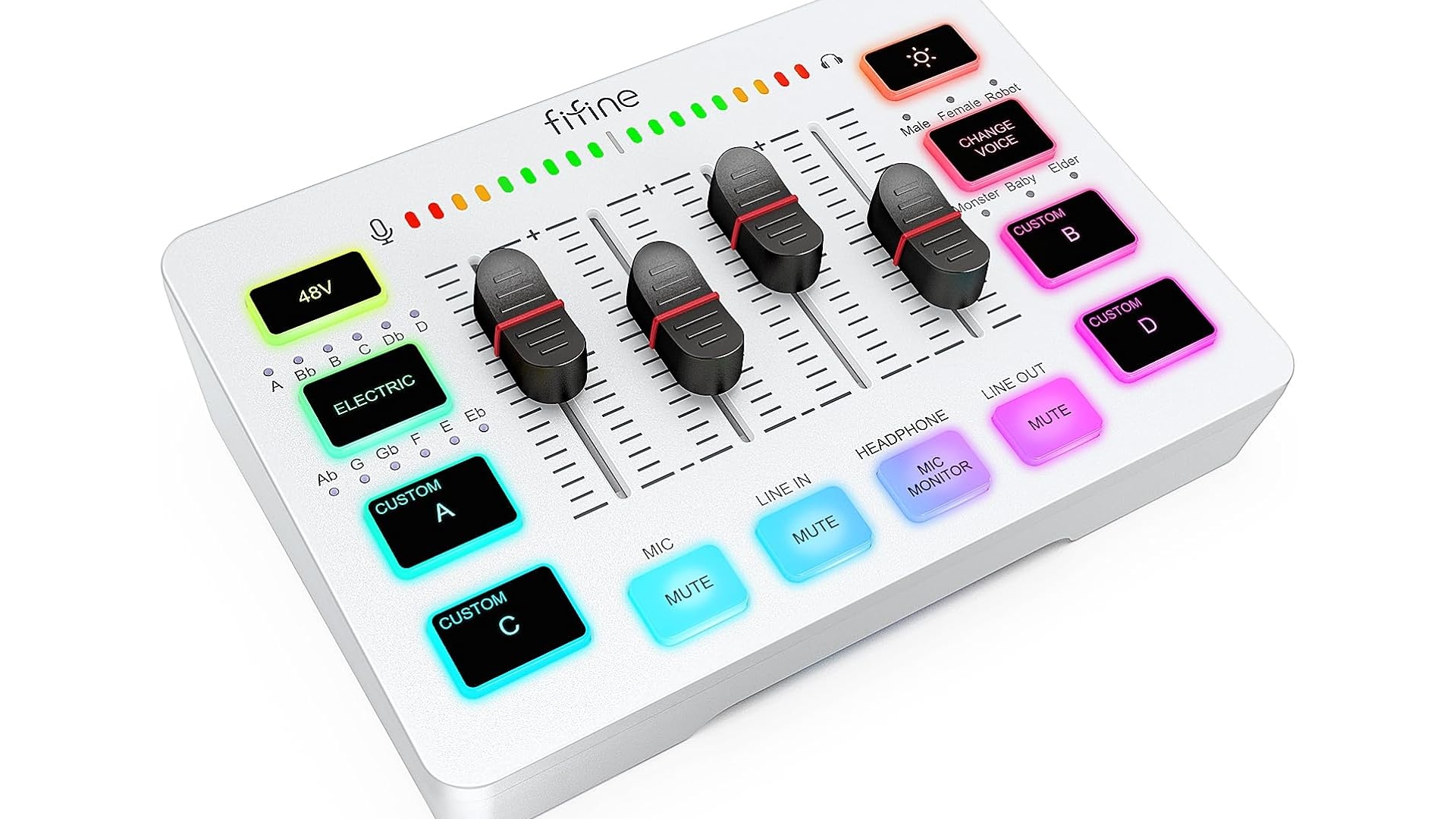 Oferta imperdível: Mixer FIFINE SC3 com entrada XLR e iluminação RGB, saindo R$ 40 mais barato