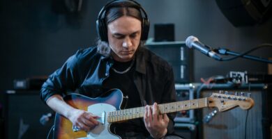 fone de ouvido para guitarrista