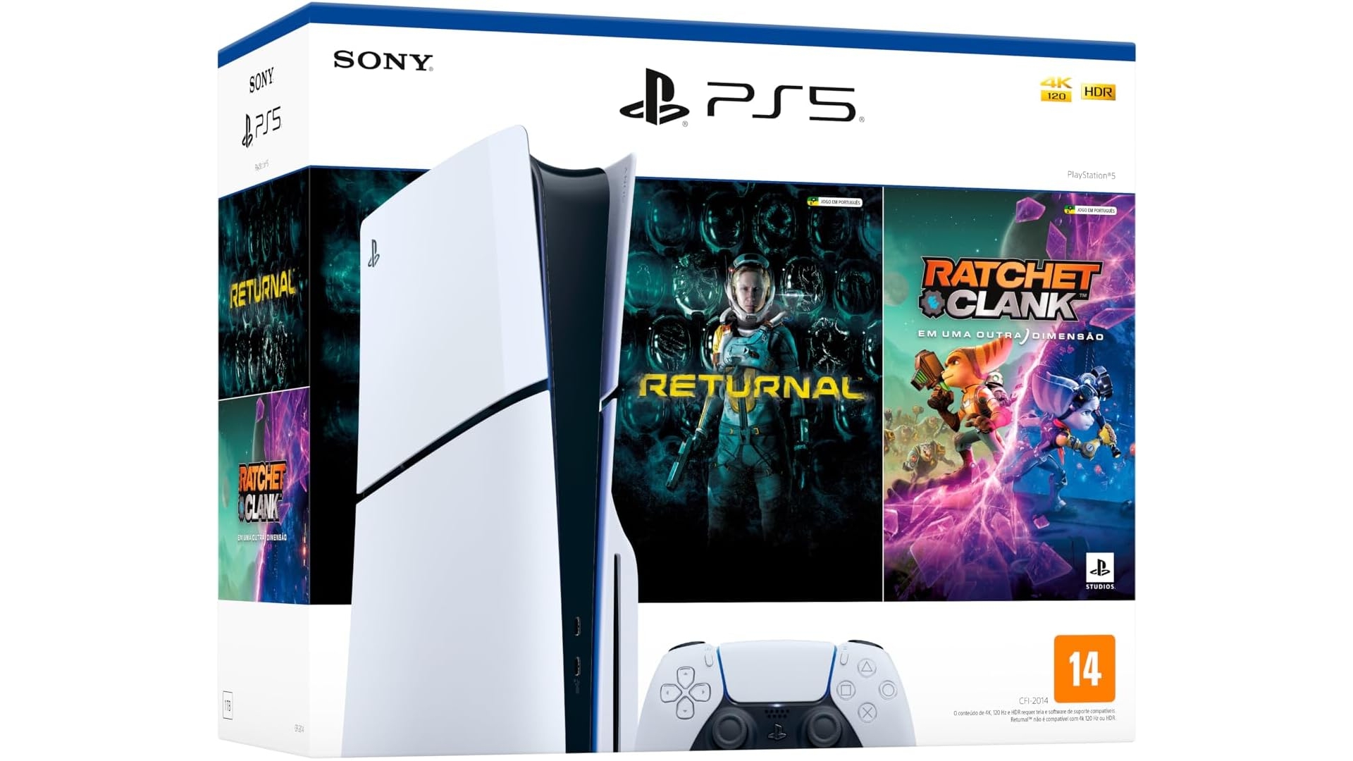 PS5 Slim com SSD de 1TB e 2 jogos está com oferta disponível na Semana do Consumidor