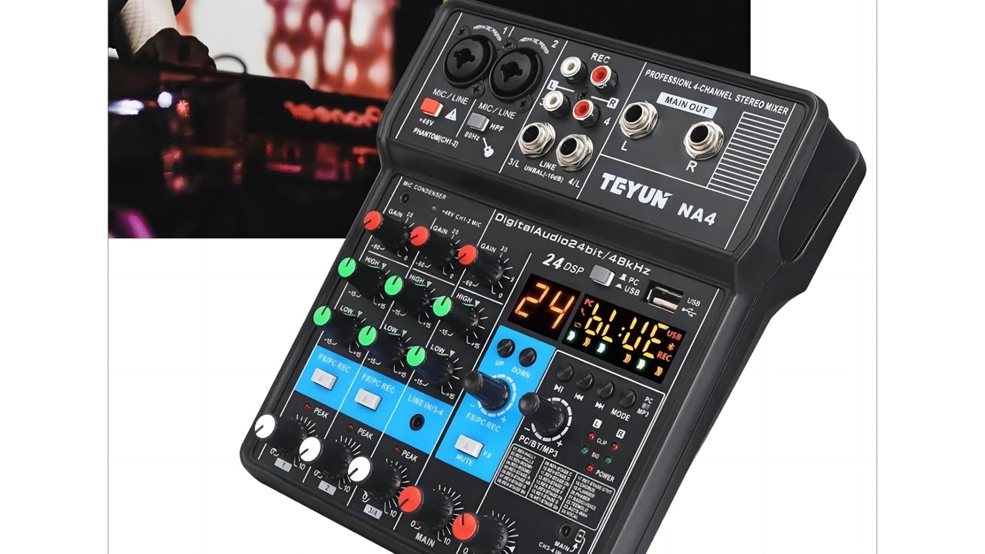 Mixer Kingster de 4 Canais com 22% OFF na Amazon – De R$ 220 por R$ 169,56!