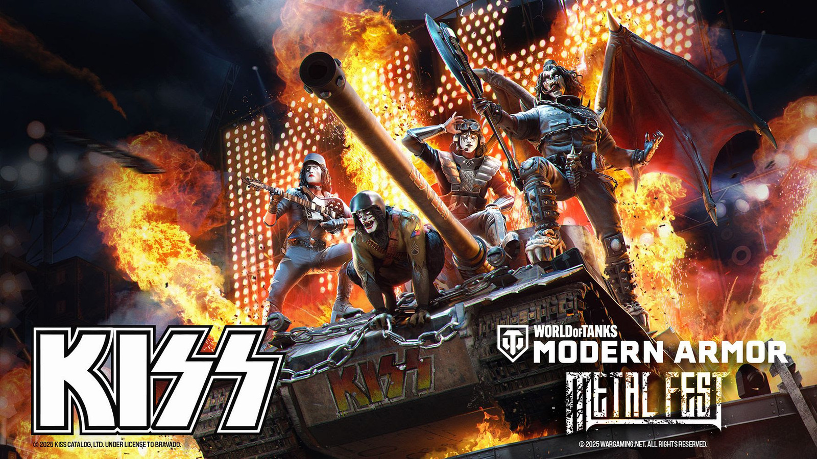 Metal Fest 2025 do World Of Tanks: Participe da 3ª edição com a icônica banda KISS e viva uma experiência única no universo dos tanques