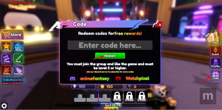 Anime Fantasy Codes: novos códigos atualizados para outubro de 2025 com recompensas imperdíveis