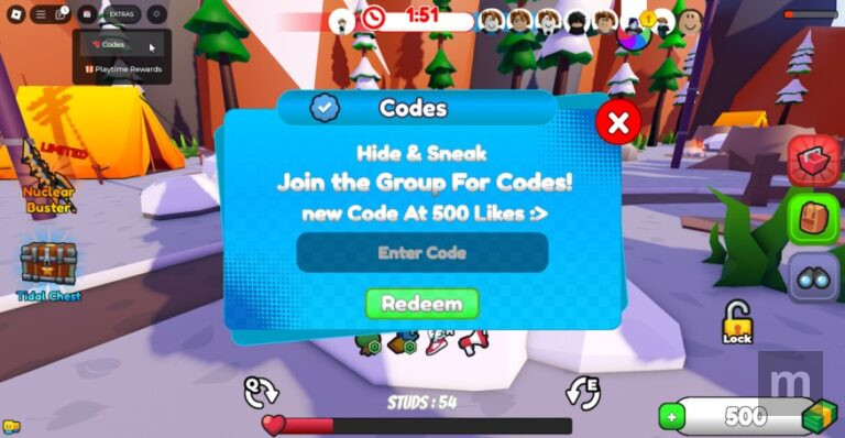 Hide and Sneak Codes: novos códigos atualizados com recompensas exclusivas para outubro de 2025