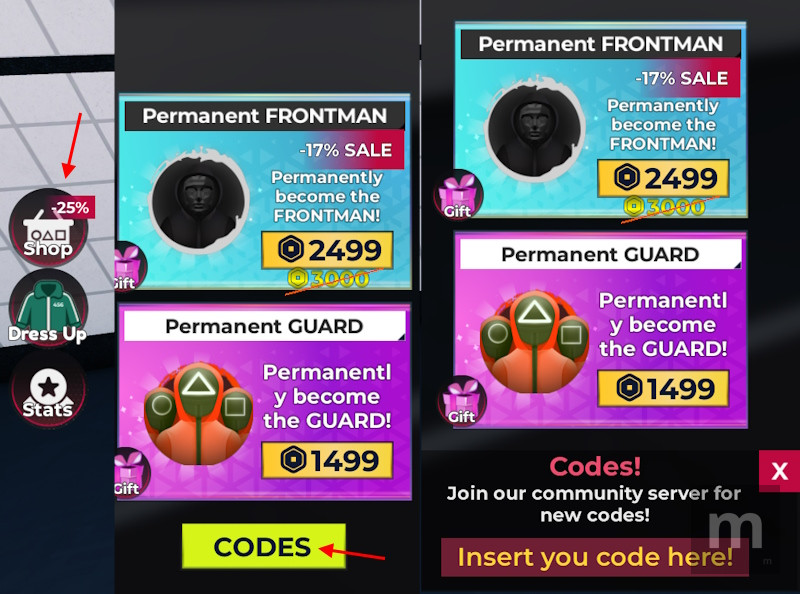 Roblox Squid Game X Codes: novos códigos atualizados para outubro de 2025