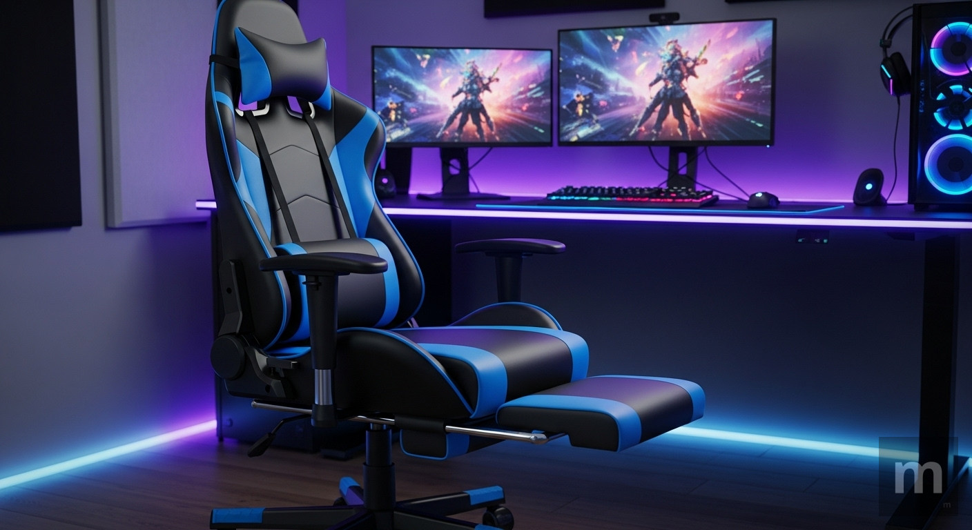 melhor cadeira gamer com apoio para os pes