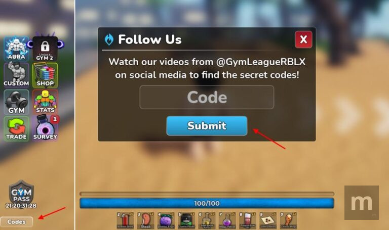 Gym League Codes: novos códigos atualizados de novembro de 2025