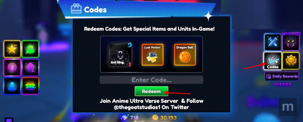 Anime Ultra Verse Codes: novos códigos atualizados de novembro de 2025