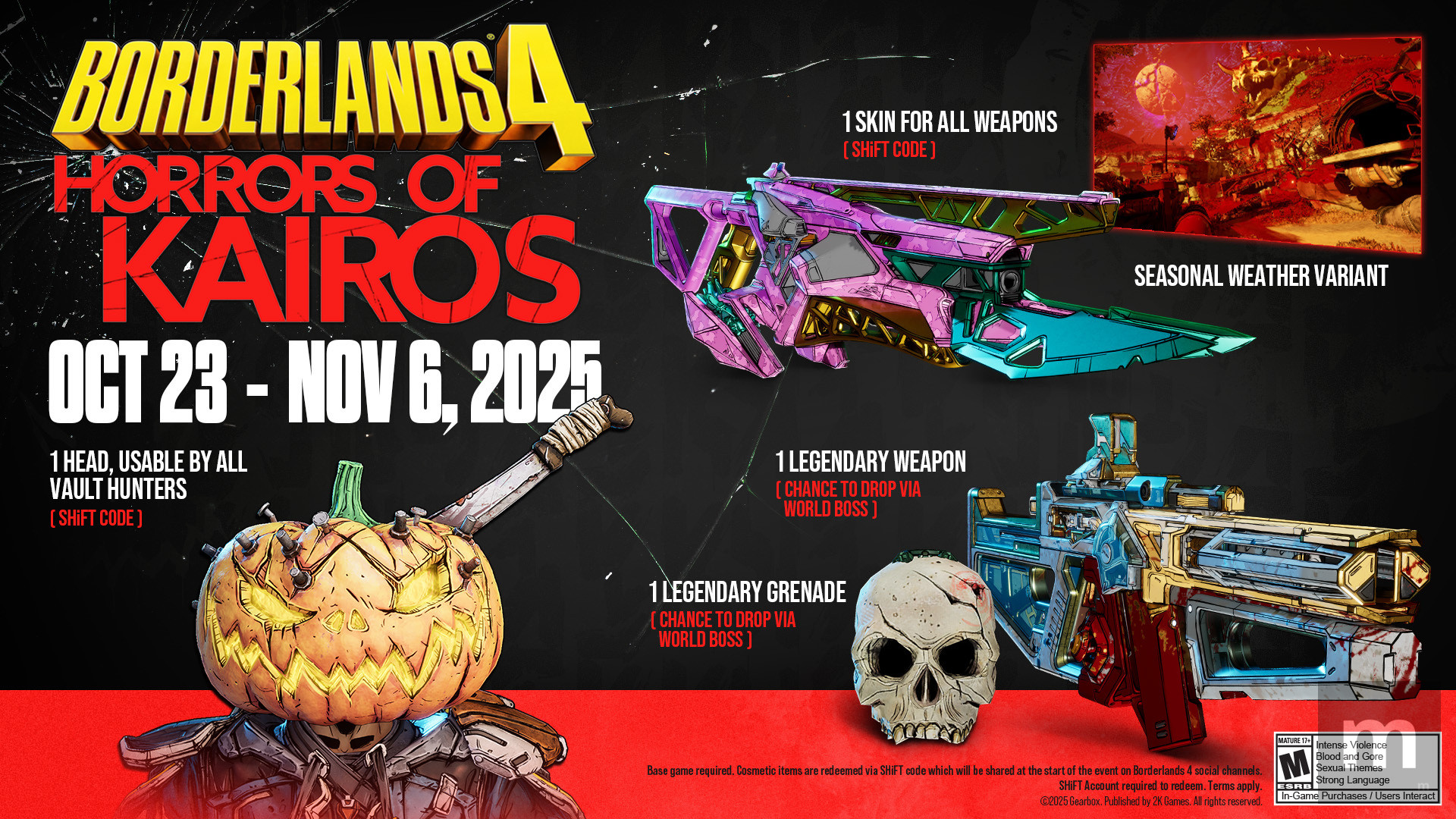 Borderlands ganha evento de horror gratuito com Blutregen e novas recompensas para os jogadores