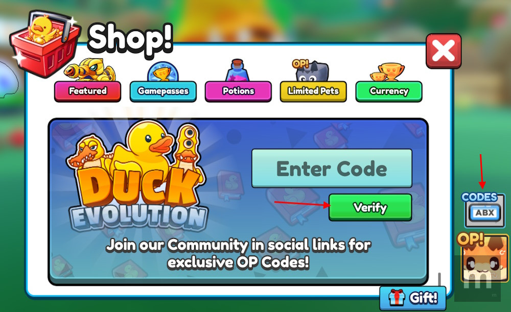 Duck Evolution Codes: novos códigos atualizados para novembro de 2025