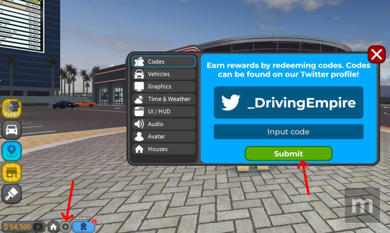 Driving Empire Codes: novos códigos atualizados para novembro de 2025