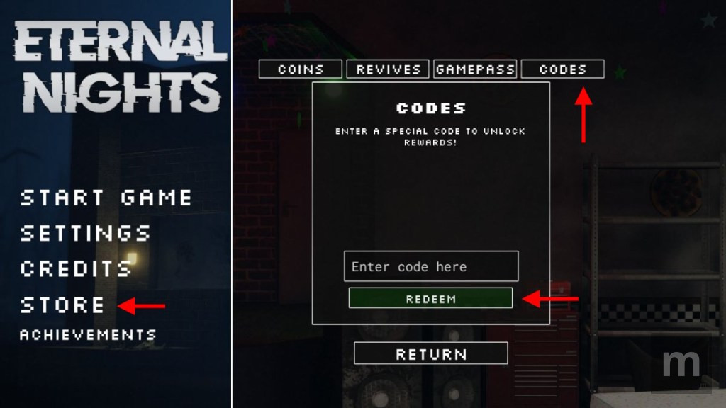 FNAF Eternal Nights Codes: novos códigos atualizados de novembro de 2025