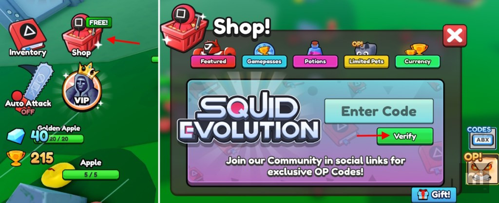Squid Evolution Codes: novos códigos atualizados para novembro de 2025