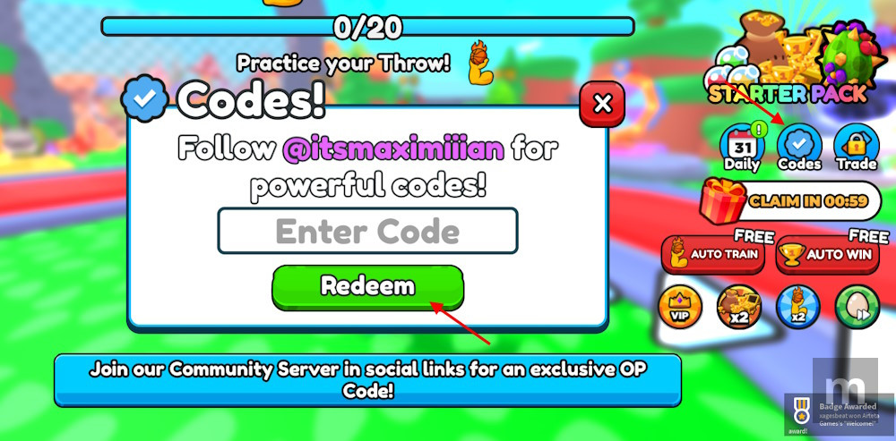 Throw a Basketball Codes: novos códigos atualizados de novembro de 2025