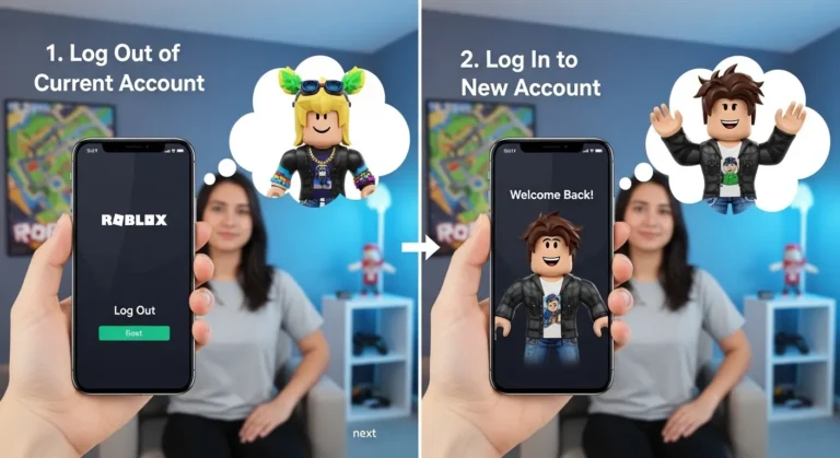 Como trocar de conta no Roblox