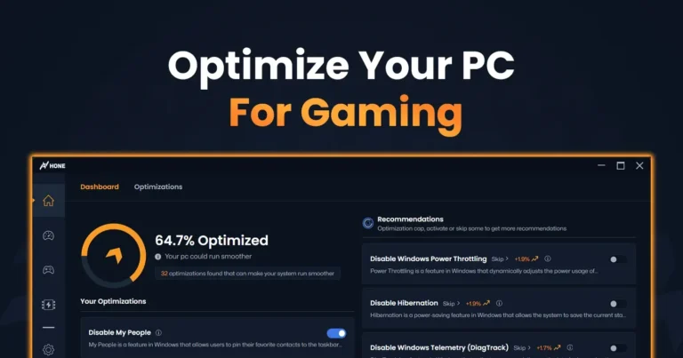 Melhor otimizador de pc gratuito: descubra por que o Hone virou o queridinho dos gamers