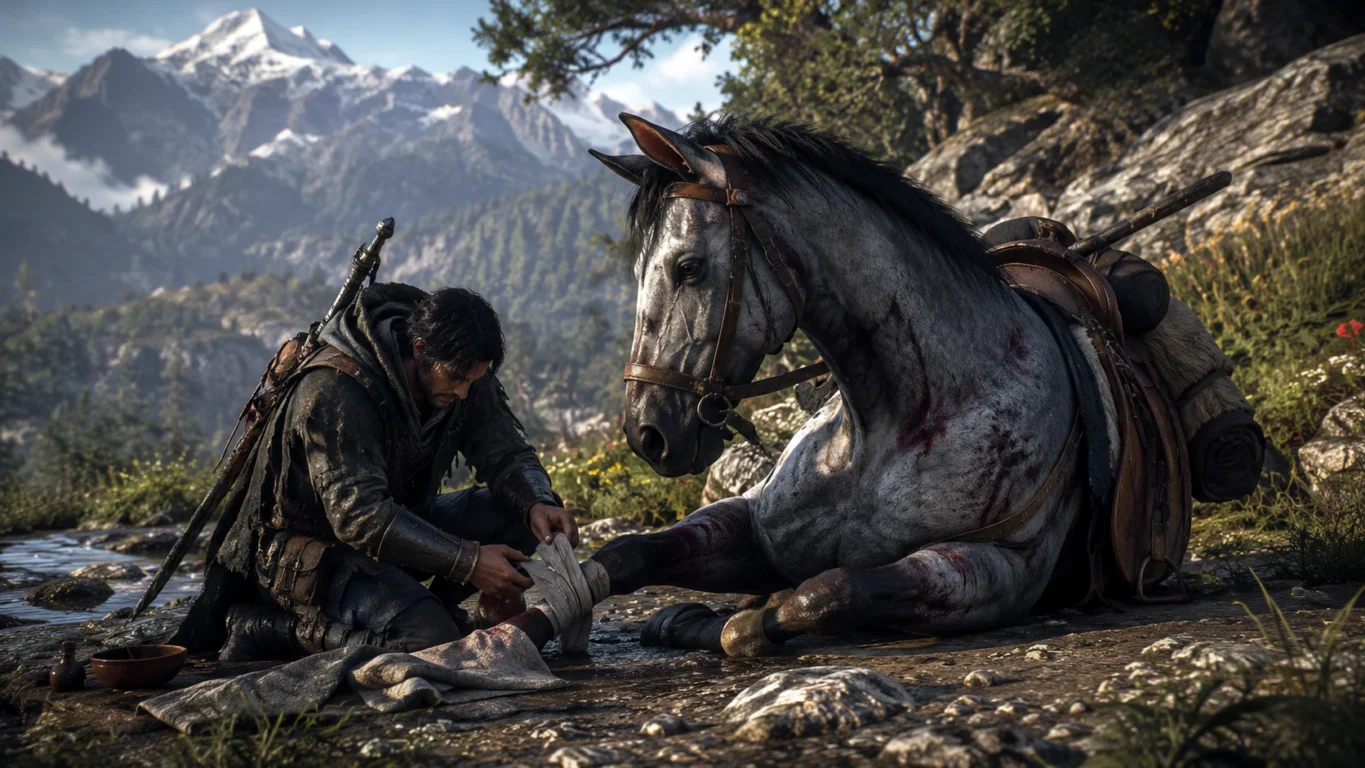 Como Curar o Cavalo no Crimson Desert