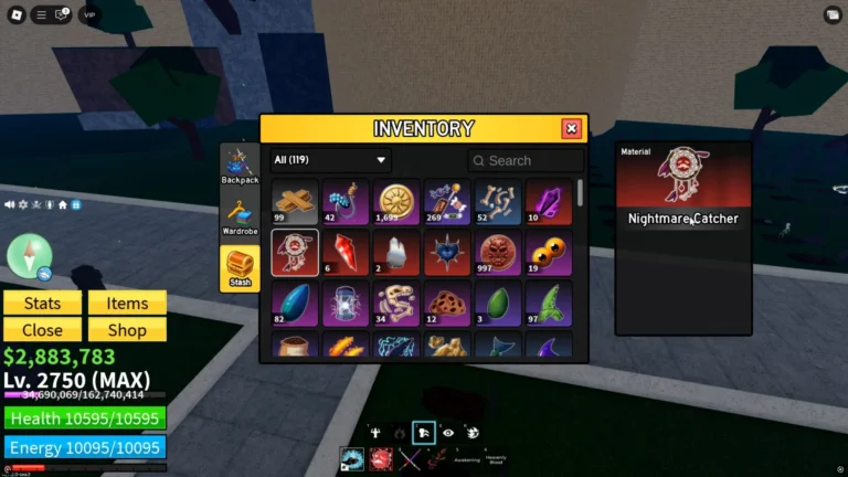 Nightmare Catcher vira item-chave em Blox Fruits e ganha importância com rework da Pain